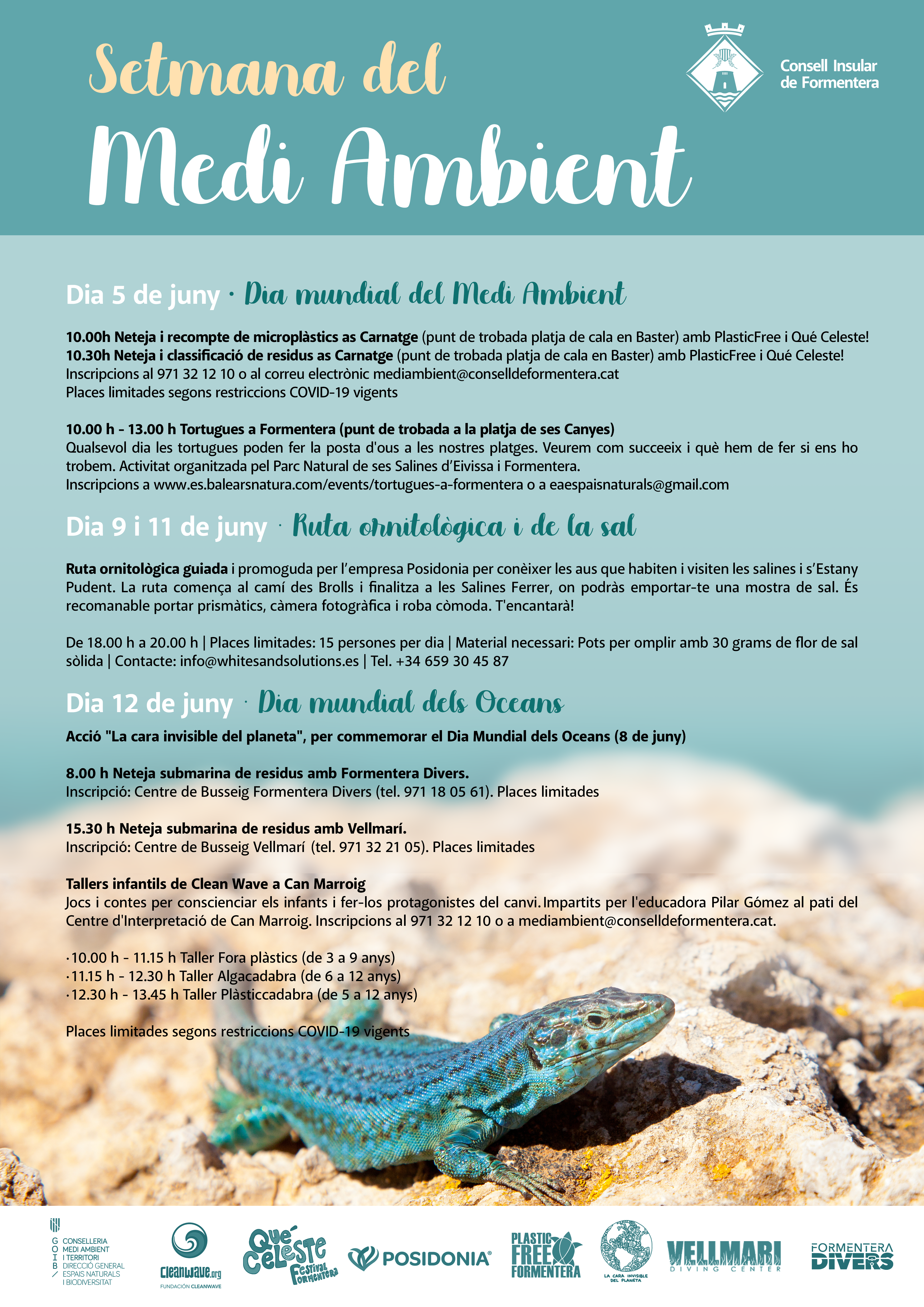 Visitas guiadas, limpiezas del litoral y talleres infantiles para celebrar en Formentera la Semana del Medio Ambiente Visitas guiadas, limpiezas del litoral y talleres infantiles para celebrar en Formentera la Semana del Medio Ambiente