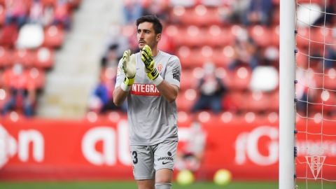 Diego Mari&ntilde;o, portero del Sporting.