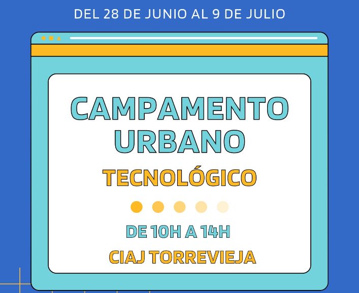 Se desarrollará del 28 de junio al 8 de julio en el CIAJ y va dirigido a adolescentes de 12 a 17 años de Torrevieja Se desarrollará del 28 de junio al 8 de julio en el CIAJ y va dirigido a adolescentes de 12 a 17 años de Torrevieja