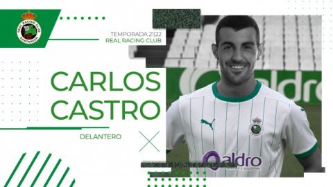 Carlos Castro, nuevo jugador del Racing de Santander