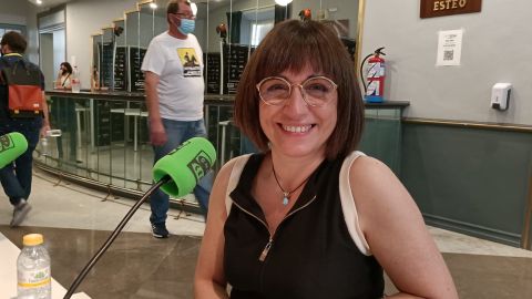 La directora Judith Colell, durante su entrevista con Kin&oacute;tico en el Festival de M&aacute;laga