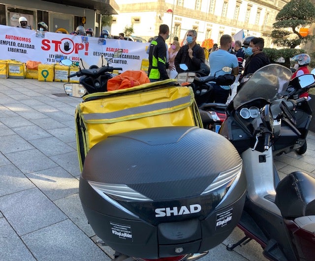 Los "riders" quieren seguir siendo autónomos. Los "riders" quieren seguir siendo autónomos.