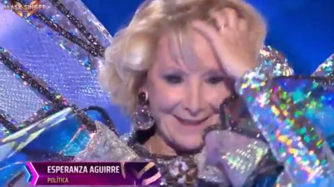 Mask Singer descubre a Esperanza Aguirre bajo la m&aacute;scara de la Mariposa
