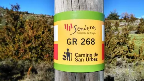 Punto del GR 268 del Camino de San Úrbez Punto del GR 268 del Camino de San Úrbez
