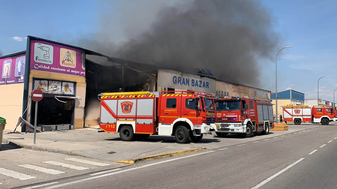 Controlado un incendio en una nave de baterías electrónicas en Seseña (Toledo) Controlado un incendio en una nave de baterías electrónicas en Seseña (Toledo)