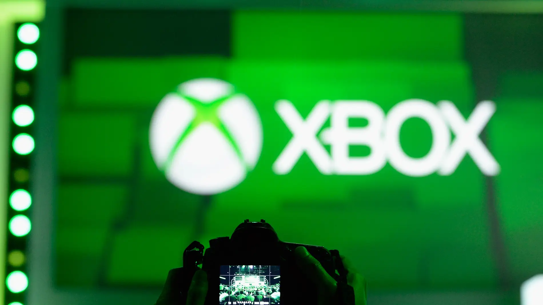 Logo de Xbox durante una conferencia del E3.