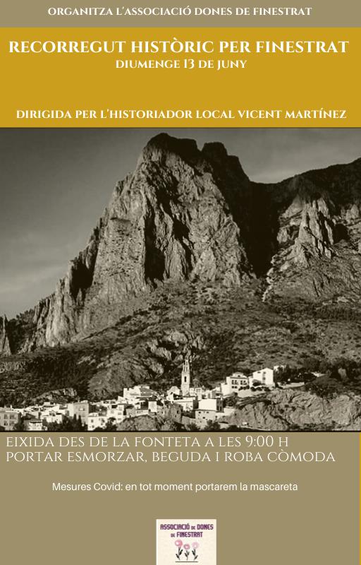La 'Assocaició de Dones' organiza una ruta guiada por el Finestrat morisco La 'Assocaició de Dones' organiza una ruta guiada por el Finestrat morisco