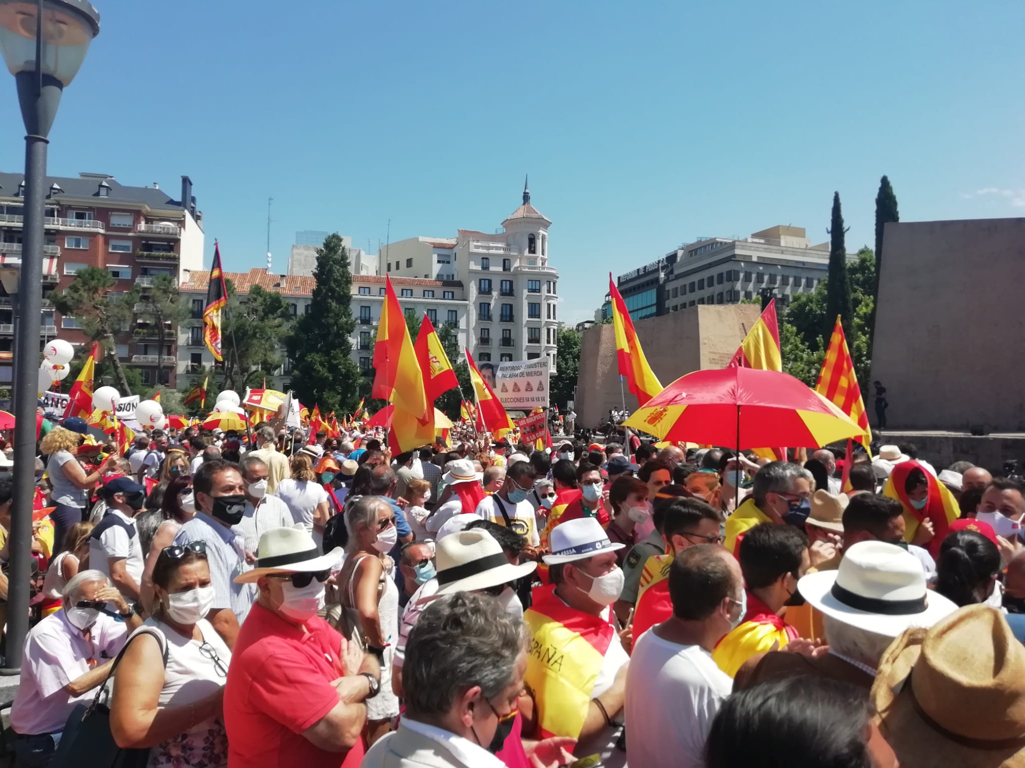 La manifestación de Colón, en imágenes La manifestación de Colón, en imágenes