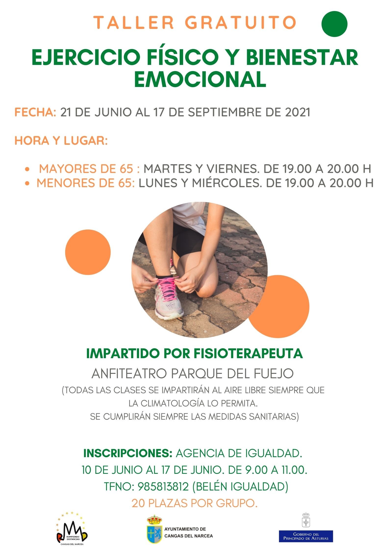 Talleres de bienestar físico para el verano Talleres de bienestar físico para el verano
