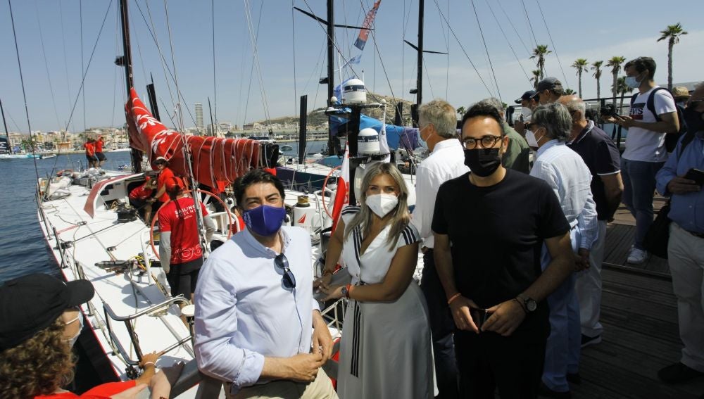 Luis Barcala, Mari Carmen Sánchez y Adrián Santos Pérez