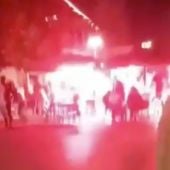 Lanzamiento de petardos en una terraza de Sabadell