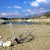 El pantano de la Vega del Jabalón está prácticamente agotado El pantano de la Vega del Jabalón está prácticamente agotado