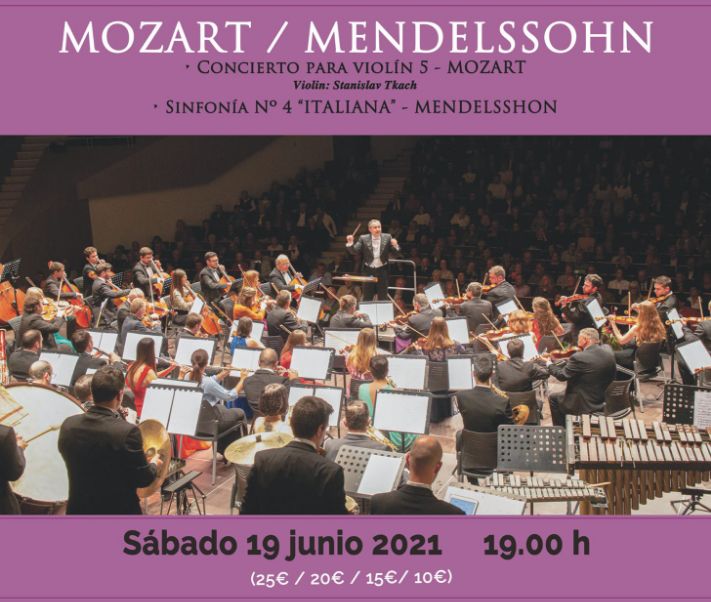 Este Sábado a las 19,00 horas en el Auditorio Internacional con Mozart y Mendelsshon de protagonistas Este Sábado a las 19,00 horas en el Auditorio Internacional con Mozart y Mendelsshon de protagonistas