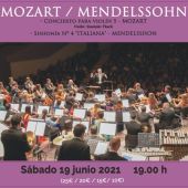 Este Sábado a las 19,00 horas en el Auditorio Internacional con Mozart y Mendelsshon de protagonistas 