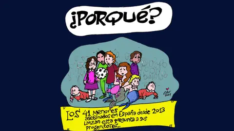 La dolorosa cifra de menores asesinados por violencia vicaria,Viñeta gráfica de Alfredo Boto-Hervás La dolorosa cifra de menores asesinados por violencia vicaria,Viñeta gráfica de Alfredo Boto-Hervás