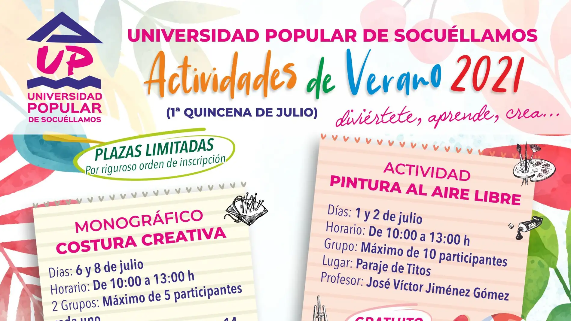 El Ayuntamiento de Socuéllamos presenta una nueva programación de actividades de verano