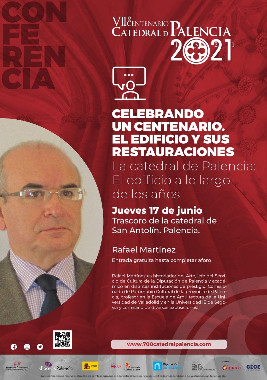 El historiador Rafael Martínez inaugura el primer ciclo de conferencias del VII centenario de la Catedral de Palencia El historiador Rafael Martínez inaugura el primer ciclo de conferencias del VII centenario de la Catedral de Palencia