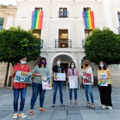 Pilar Amor y representantes de Fundación Triángulo y Extremadura Entiende Pilar Amor y representantes de Fundación Triángulo y Extremadura Entiende