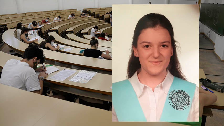 La nota más alta de la EvAU en la UCLM es Alicia Ruiz Romero, del IES Bernardo Balbuena de Valdepeñas La nota más alta de la EvAU en la UCLM es Alicia Ruiz Romero, del IES Bernardo Balbuena de Valdepeñas
