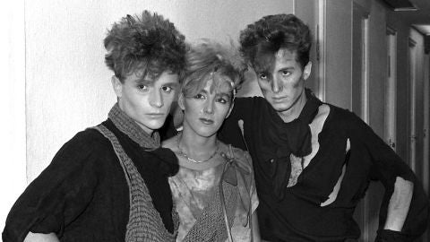 El grupo musical Mecano. De izq. a dcha. Nacho Cano, Ana Torroja y Jos&eacute; Mar&iacute;a Cano