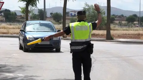 Imagen control policial La Solana Imagen control policial La Solana