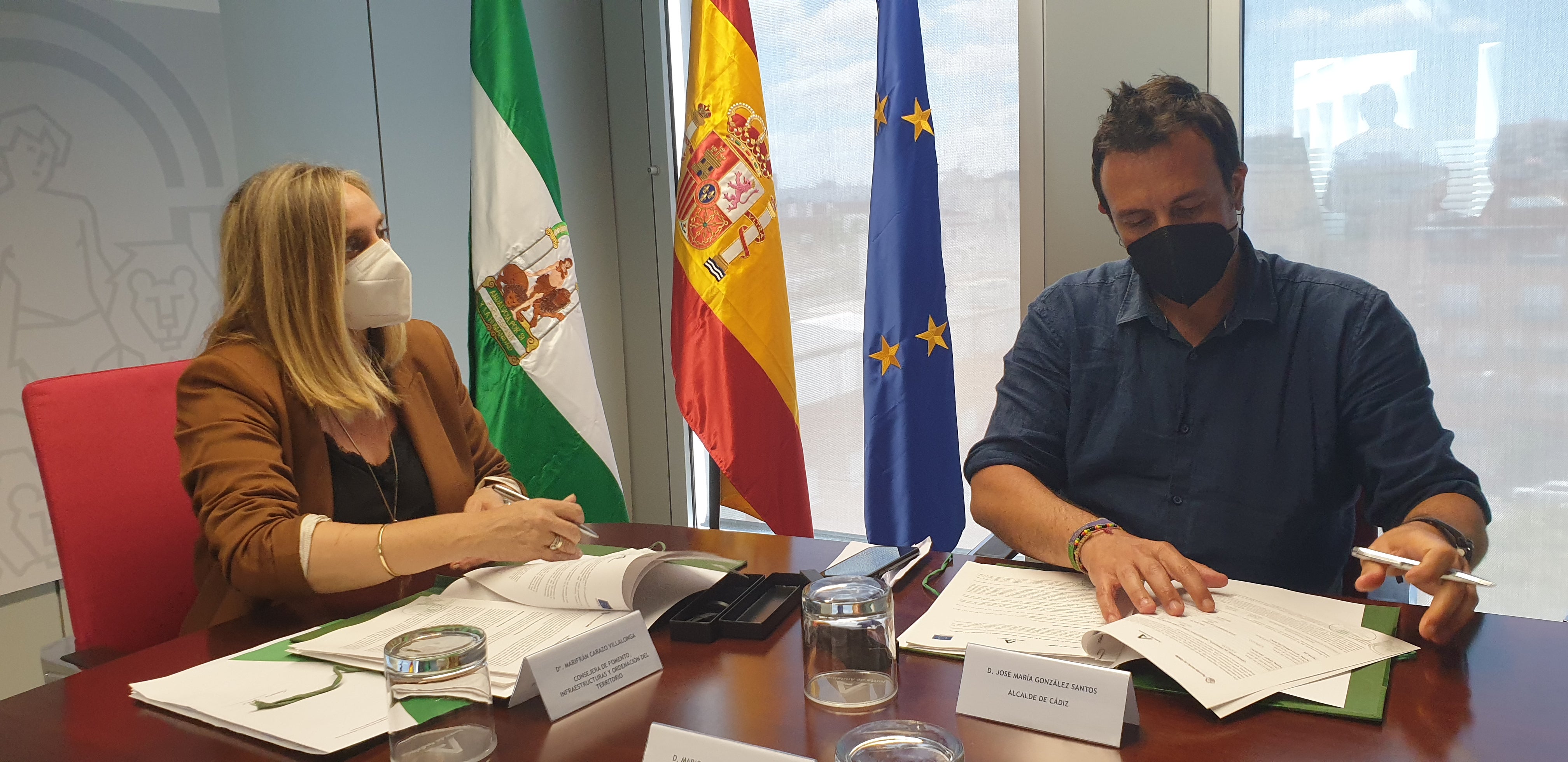 Firmado el convenio para peatonalizar Plaza de España Firmado el convenio para peatonalizar Plaza de España