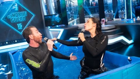 La espectacular performance de Pilar Rubio y Pablo Motos en un reto que mezcla m&uacute;sica y apnea