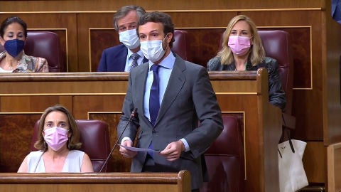 El líder del PP, Pablo Casado