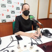 Eva Masías, en los estudios de Onda Cero Ciudad Real Eva Masías, en los estudios de Onda Cero Ciudad Real