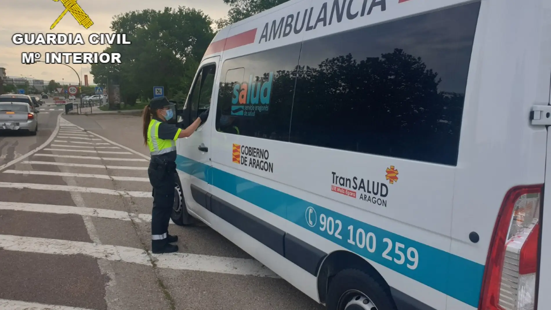 Control de alcoholemia realizado por la Guardia Civil de Teruel