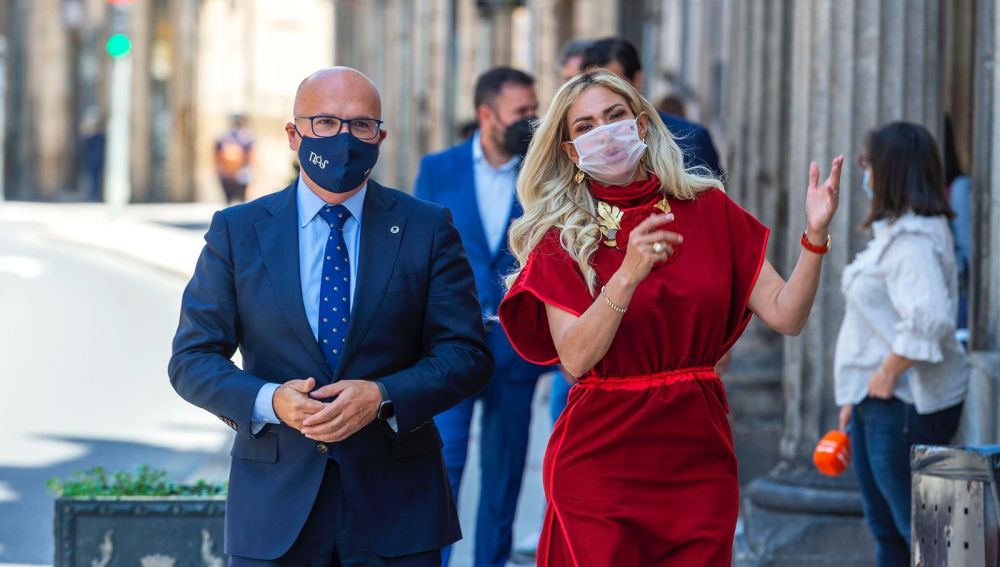Recepción de Manuel Baltar a Susana González