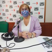 Carmen Olmedo en los estudios de Onda Cero Ciudad Real