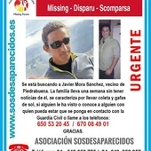 Se sigue buscando a Javier Mora Se sigue buscando a Javier Mora
