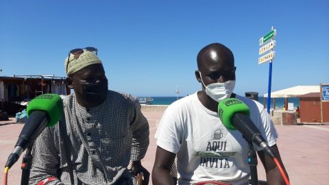 Instantes de la entrevista en M&aacute;s de Uno Bah&iacute;a de C&aacute;diz