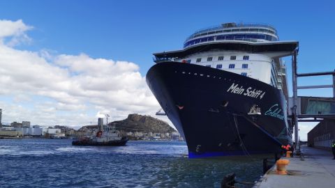 Imagen del &#39;Mein Schiff 4&#39; en una escala en Alicante en temporadas anteriores 