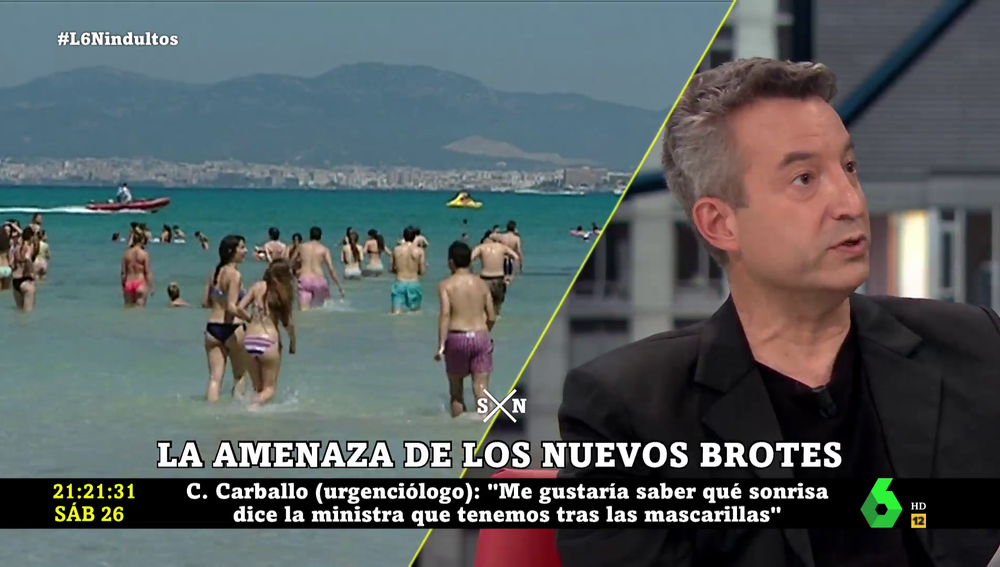 Carballo, crítico con la ministra Darias: "No sé si la sonrisa es la de los muertos por coronavirus que han quedado" Carballo, crítico con la ministra Darias: "No sé si la sonrisa es la de los muertos por coronavirus que han quedado"
