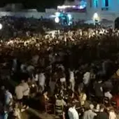 Captura del macrobotellón en Ciutadella. Captura del macrobotellón en Ciutadella.