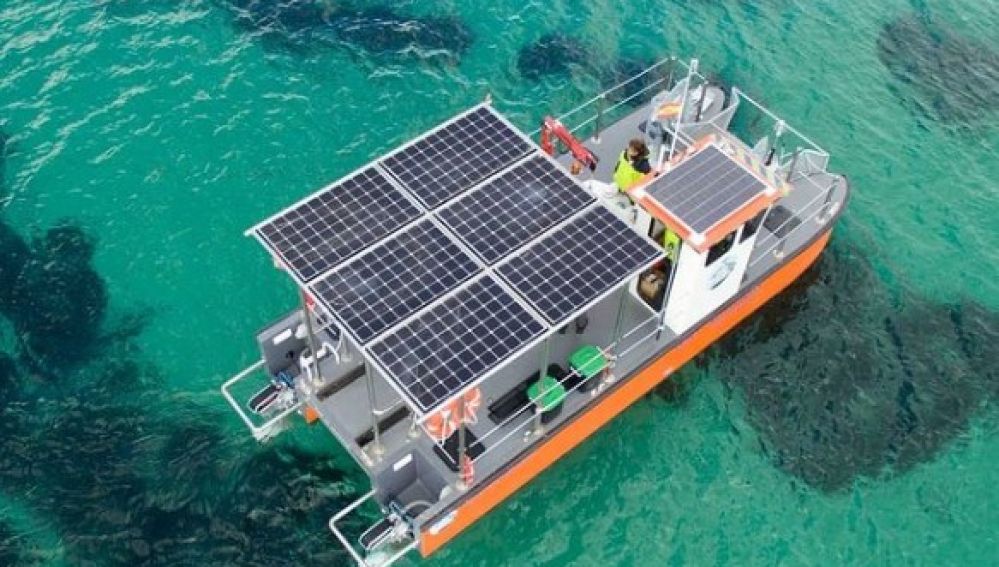 Embarcación de limpieza del litoral