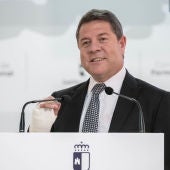 Emiliano García-Page durante su intervención en Puertollano