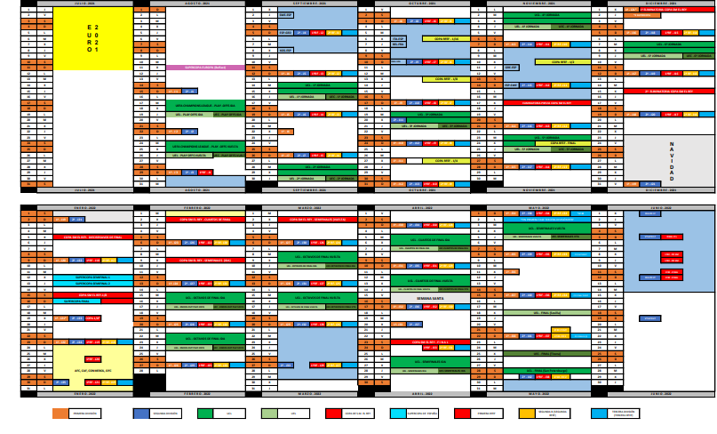 Configuradas las fechas del futbol 2021/2022 Configuradas las fechas del futbol 2021/2022