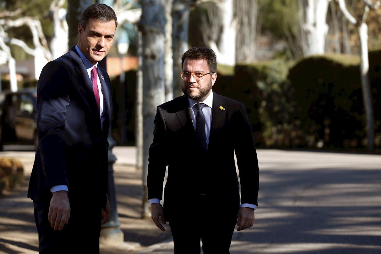 Pedro Sánchez recibe hoy en la Moncloa a Pere Aragonès tras los indultos Pedro Sánchez recibe hoy en la Moncloa a Pere Aragonès tras los indultos