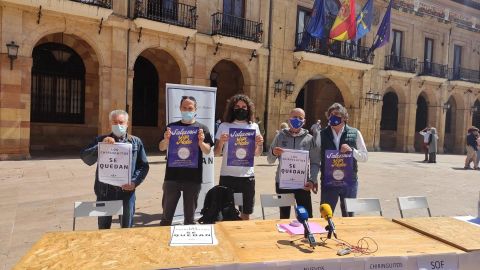 El Colectivo Salvemos San Mateo, contario al cambio modelo festivo en Oviedo.