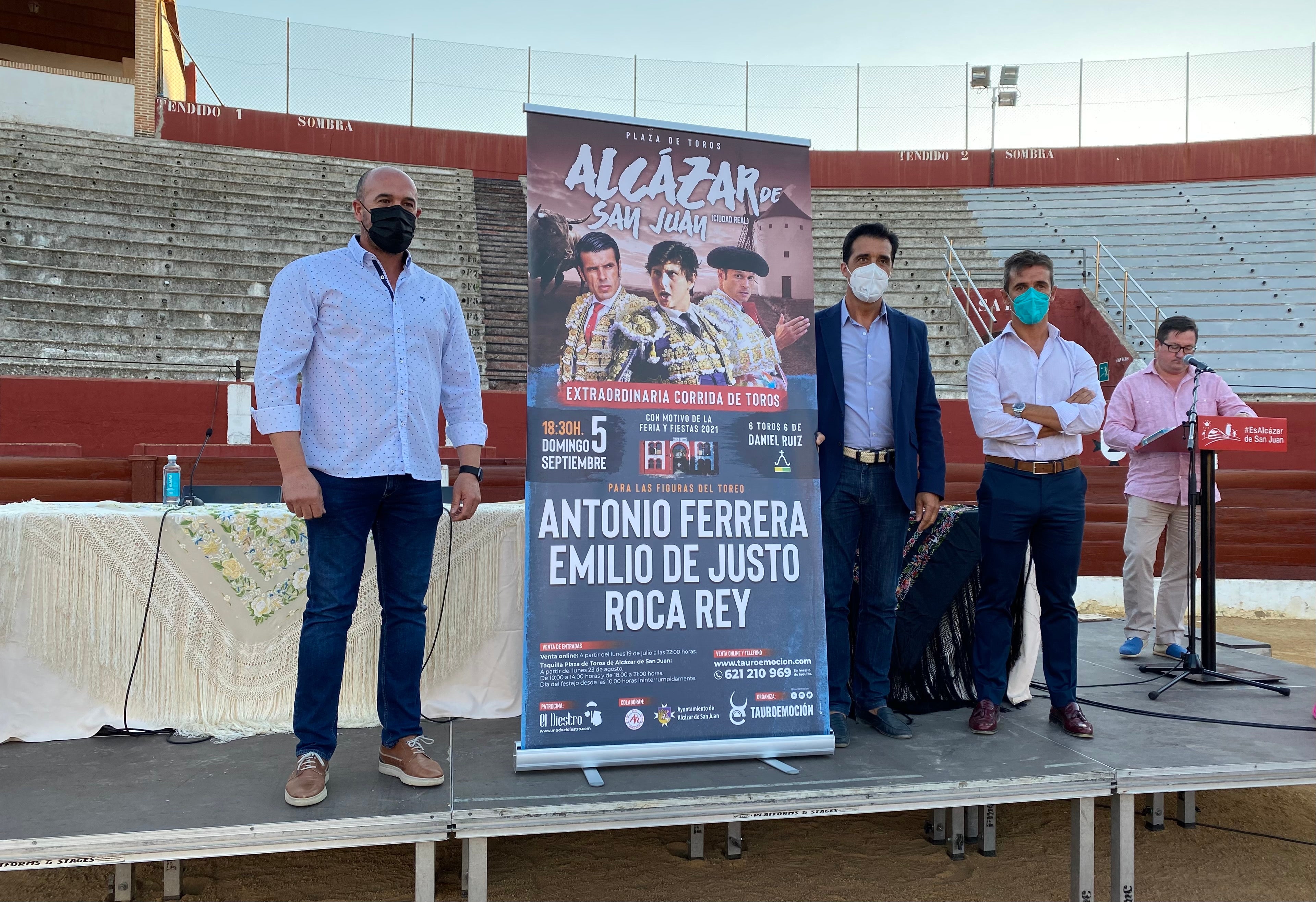 Antonio Ferrera, Emilio de Justo y Roca Rey para la feria taurina de Alcázar Antonio Ferrera, Emilio de Justo y Roca Rey para la feria taurina de Alcázar