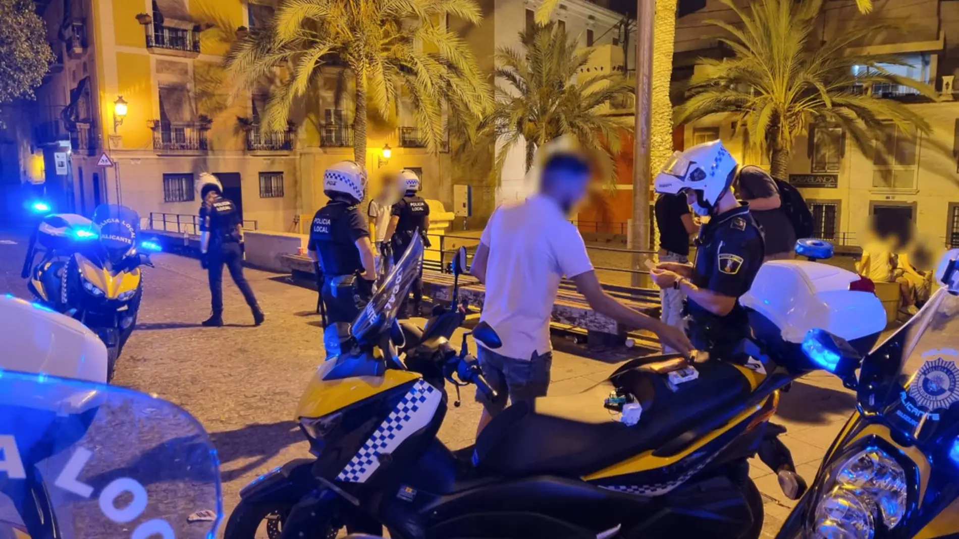 Dispositivo fin de semana de la Policía Local de Alicante