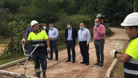 Las autoridades visitaron las obras Las autoridades visitaron las obras
