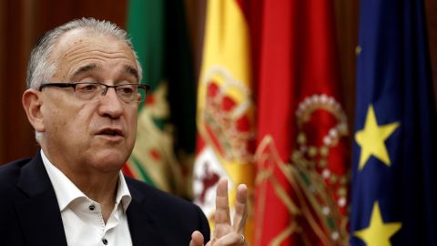 El alcalde de Pamplona, Enrique Maya