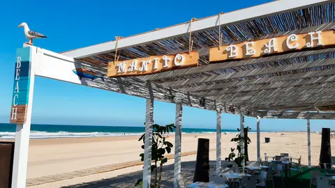 El chiringuito Manito Beach de San Fernando, Cádiz El chiringuito Manito Beach de San Fernando, Cádiz