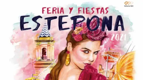 Cartel de la feria de Estepona Fiesta Mayor del 5 al 9 de julio
