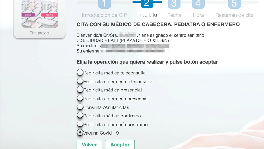 Cita vacuna Covid en Castilla- La Mancha