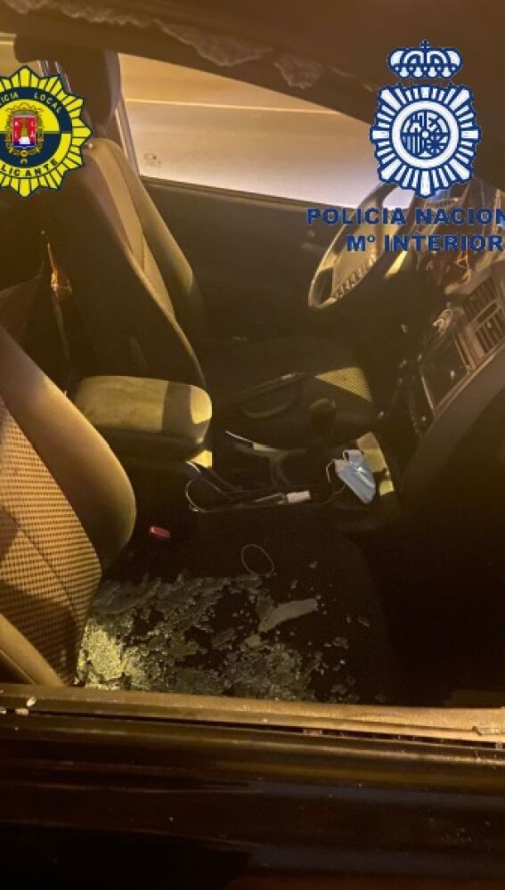 Desperfectos en los coches robados